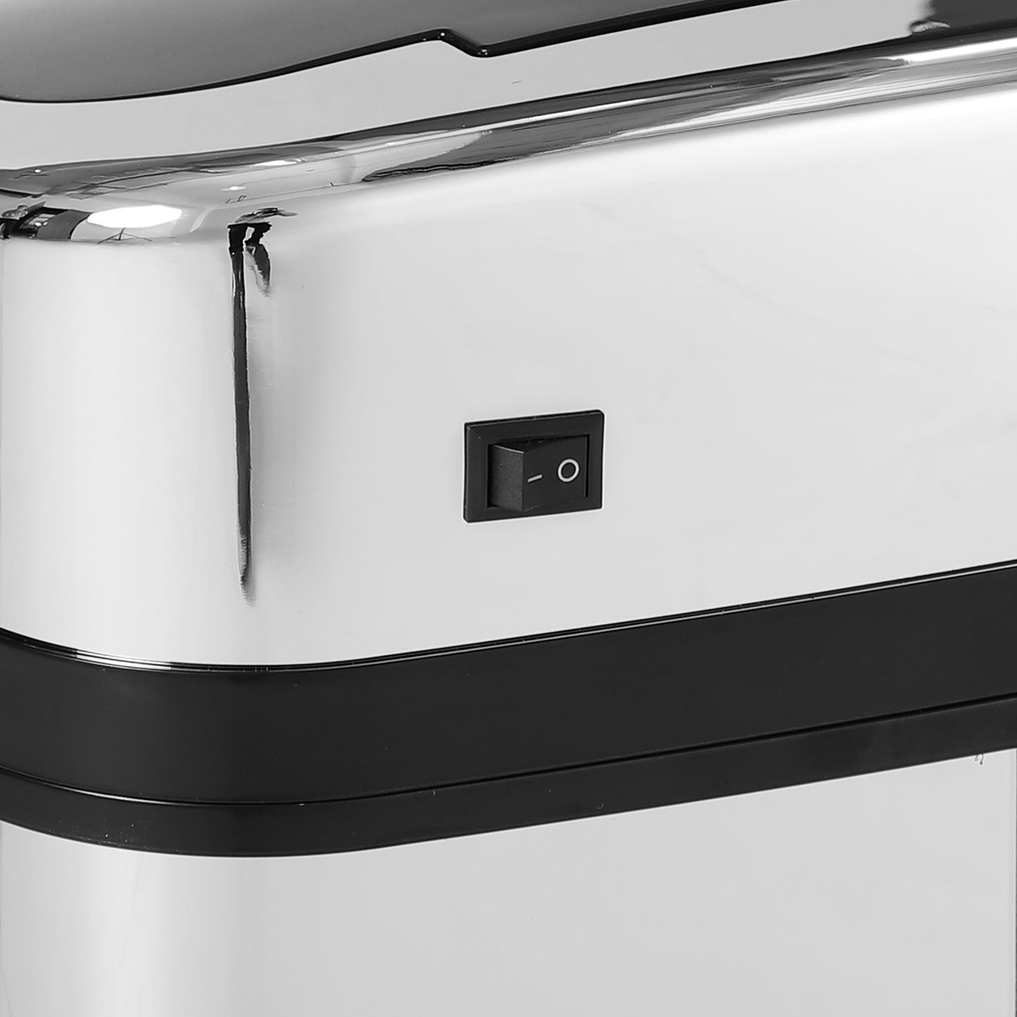HOMCOM Sensor Mülleimer 30L Edelstahl Automatischer Mülleimer mit Bewegungssensor, Abfalleimer Müllbehälter Abfallbehälter für Büro, Schlafzimmer, Küchen Silber