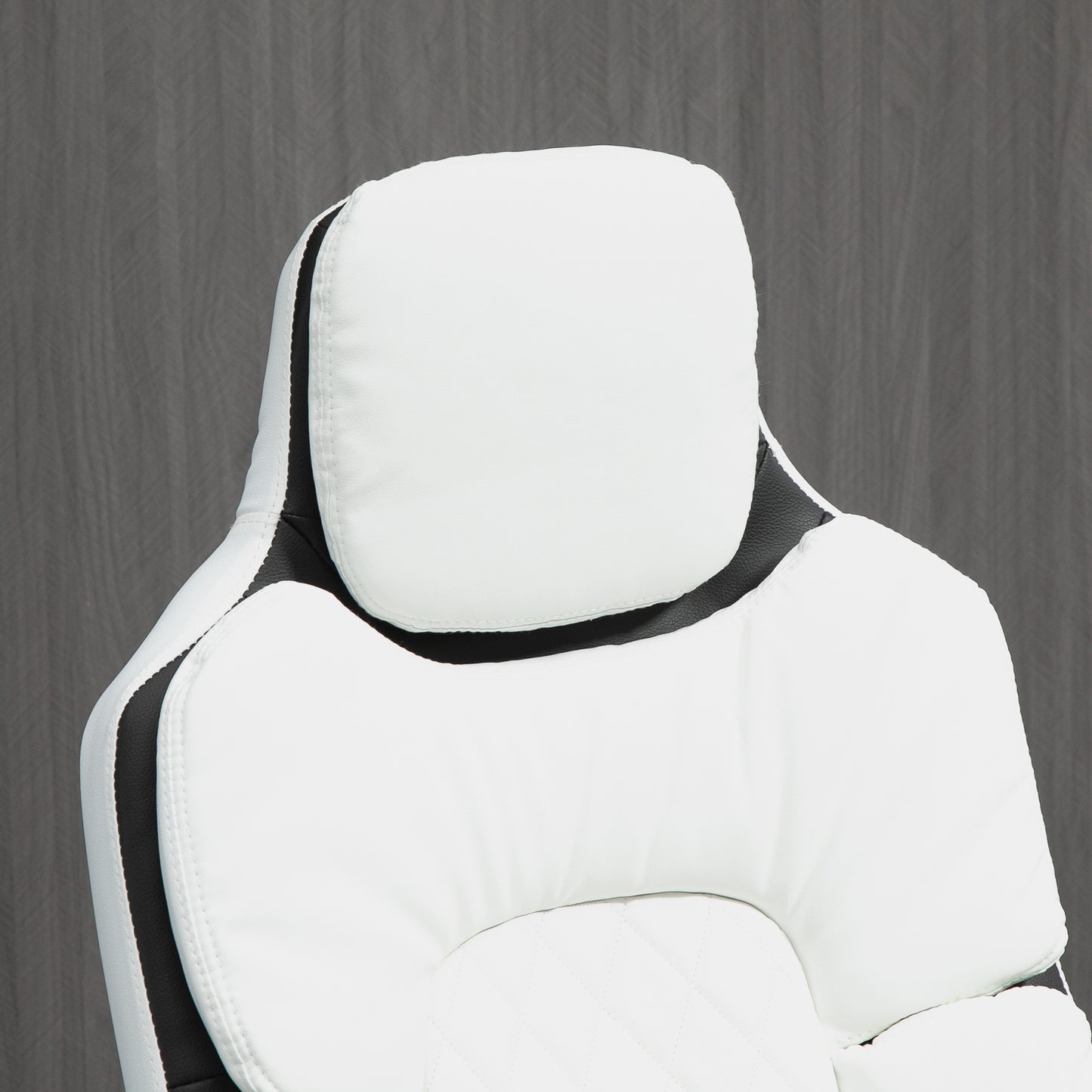 Vinsetto Ergonomischer Bürostuhl mit klappbare Armlehnen, Höhenverstellbarer Schreibtischstuhl mit Wippfunktion, dick gepolsterter Stuhl mit verstellbare gepolsterte Armlehne 69 x 67 x 113-121 cm