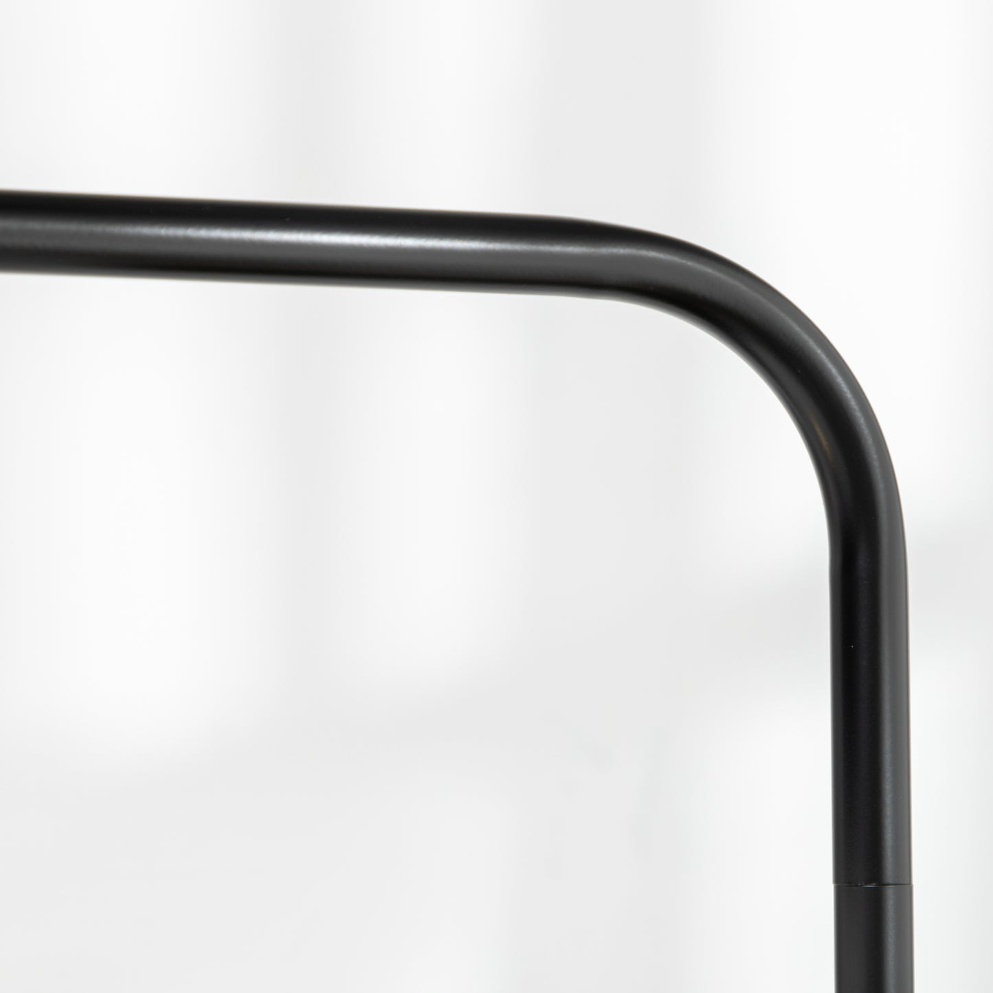 HOMCOM Stehlampe mit Fußschalter, Bodenlampe mit Stoffschirm, Stahl, Weiß