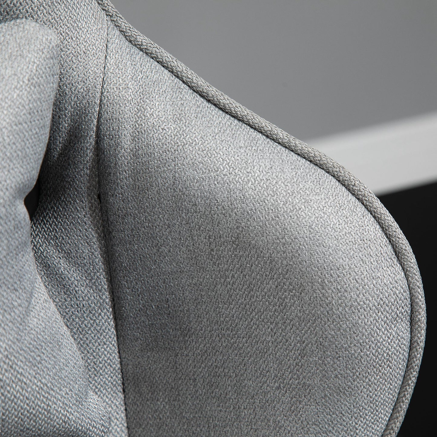 Vinsetto Bürostuhl Computerstuhl Drehstuhl mit abnehmbarem Kopf- und Lendenkissen Wippenfunktion ergonomischer Schreibtischstuhl drehbar höhenverstellbar mit Fußstütze PP Grau 73x57x127-135 cm