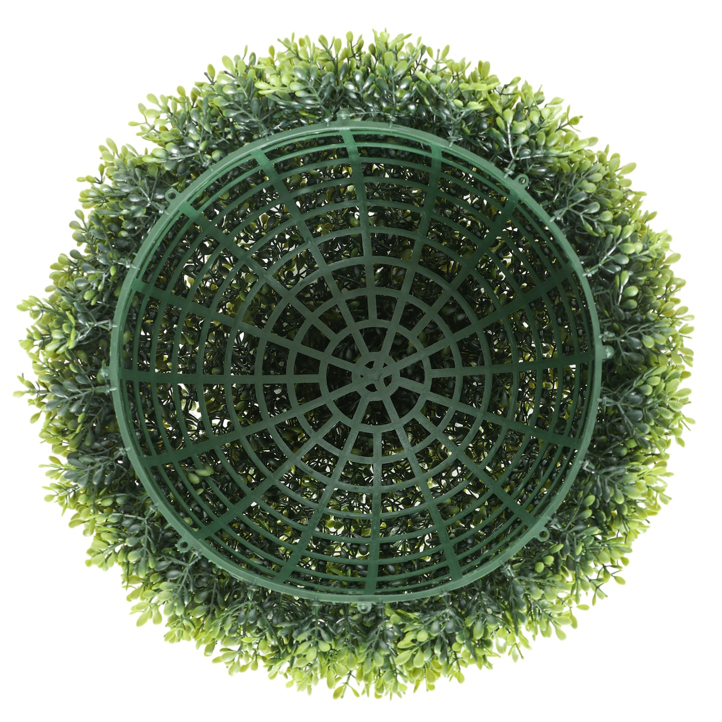 HOMCOM 2er-Set Buchsbaumkugel، Künstliche Pflanzen، Zimmerpflanze mit UV-Schutz، Deko-Pflanze، للداخل والخارج، أخضر