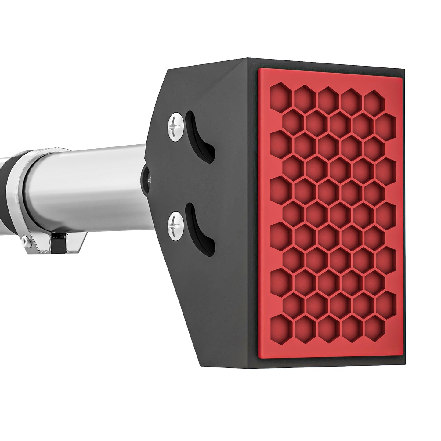 SPORTNOW Klimmzugstange für Türrahmen, verstellbar, ohne Bohren, Stahl, bis 200 kg, 75-92 x 10 x 7 cm, Schwarz/Rot