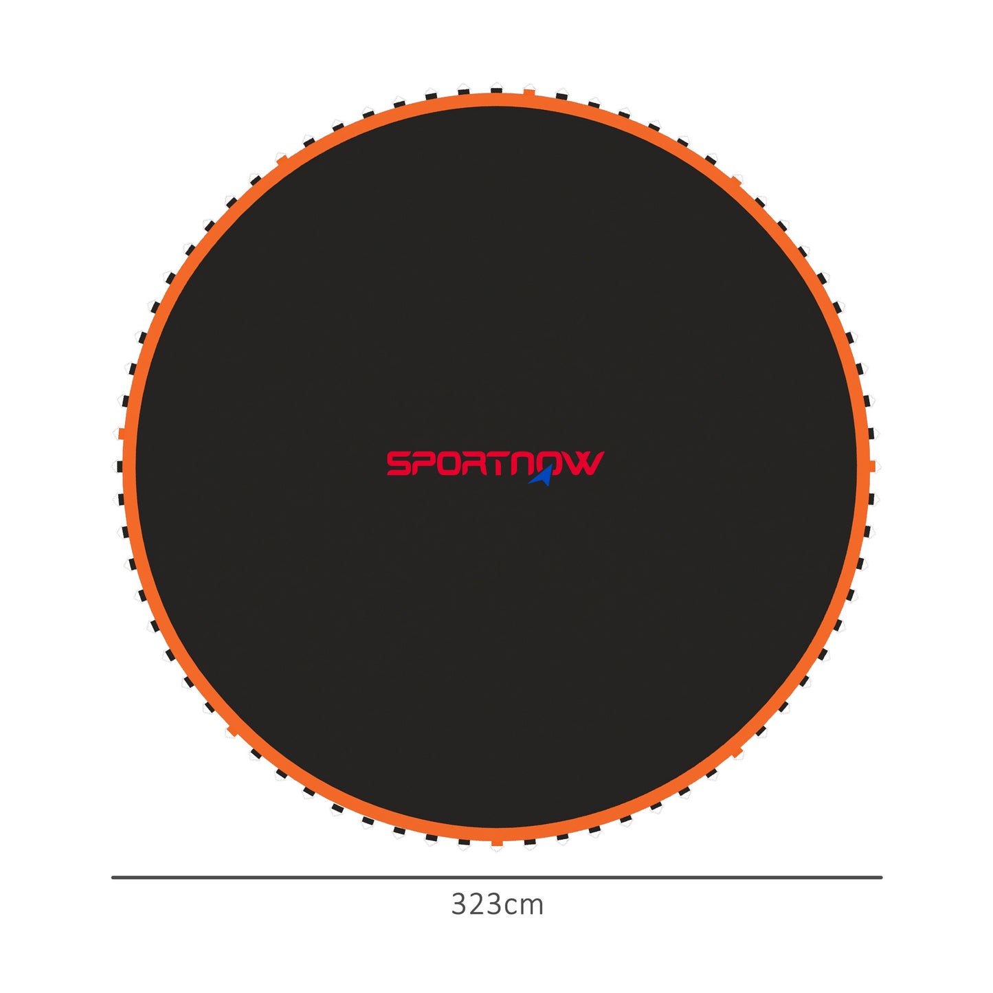 SPORTNOW Trampolin-Matte, Runde Sprungplane, Polypropylen, Orange