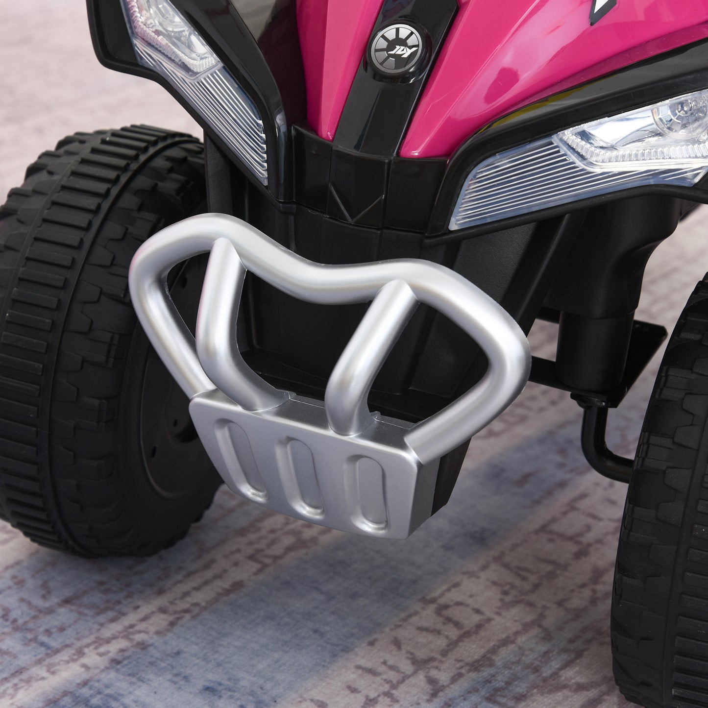 HOMCOM Rutschauto Rutschfahrzeug Kinderfahrzeug für 18-36 Monate Kinder Rosa