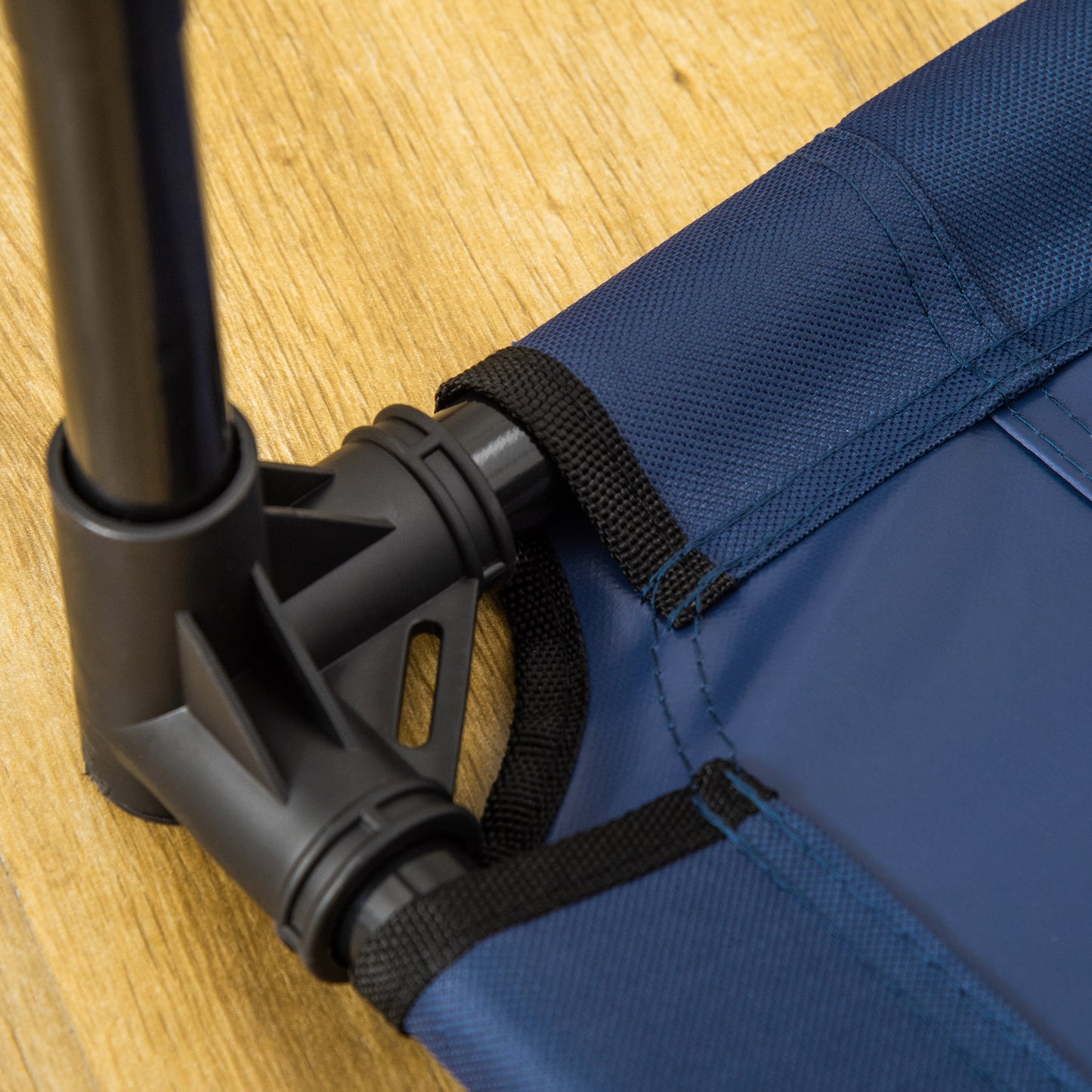 PawHut Hundebett Hundeliege Outdoor Katzenbett Haustierbett Schlafplatz Metall 600D Oxford-Gewebe Blau 91,5 x 76,2 x 18 cm