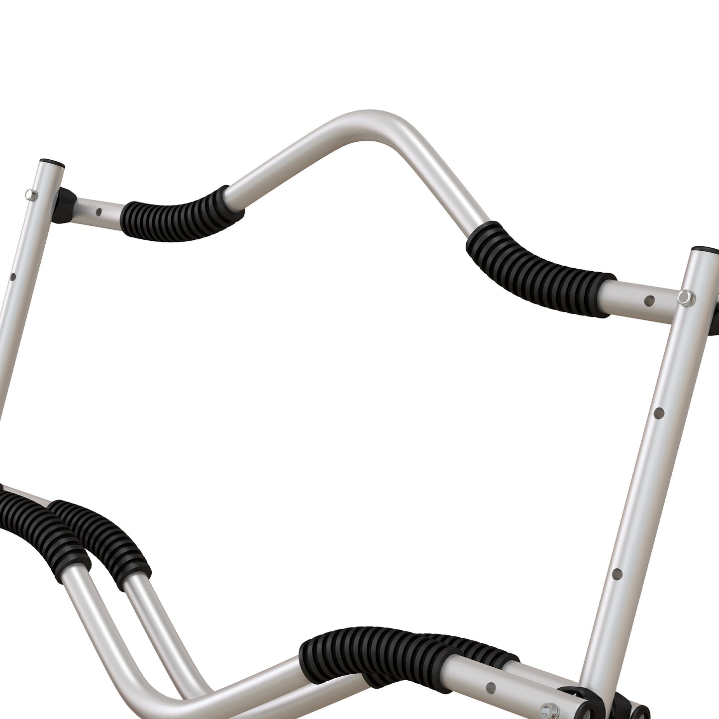 SPORTNOW Kajakwagen, Aluminium Transportkarre, 82x25,4x77,5 cm, Silber Gelb