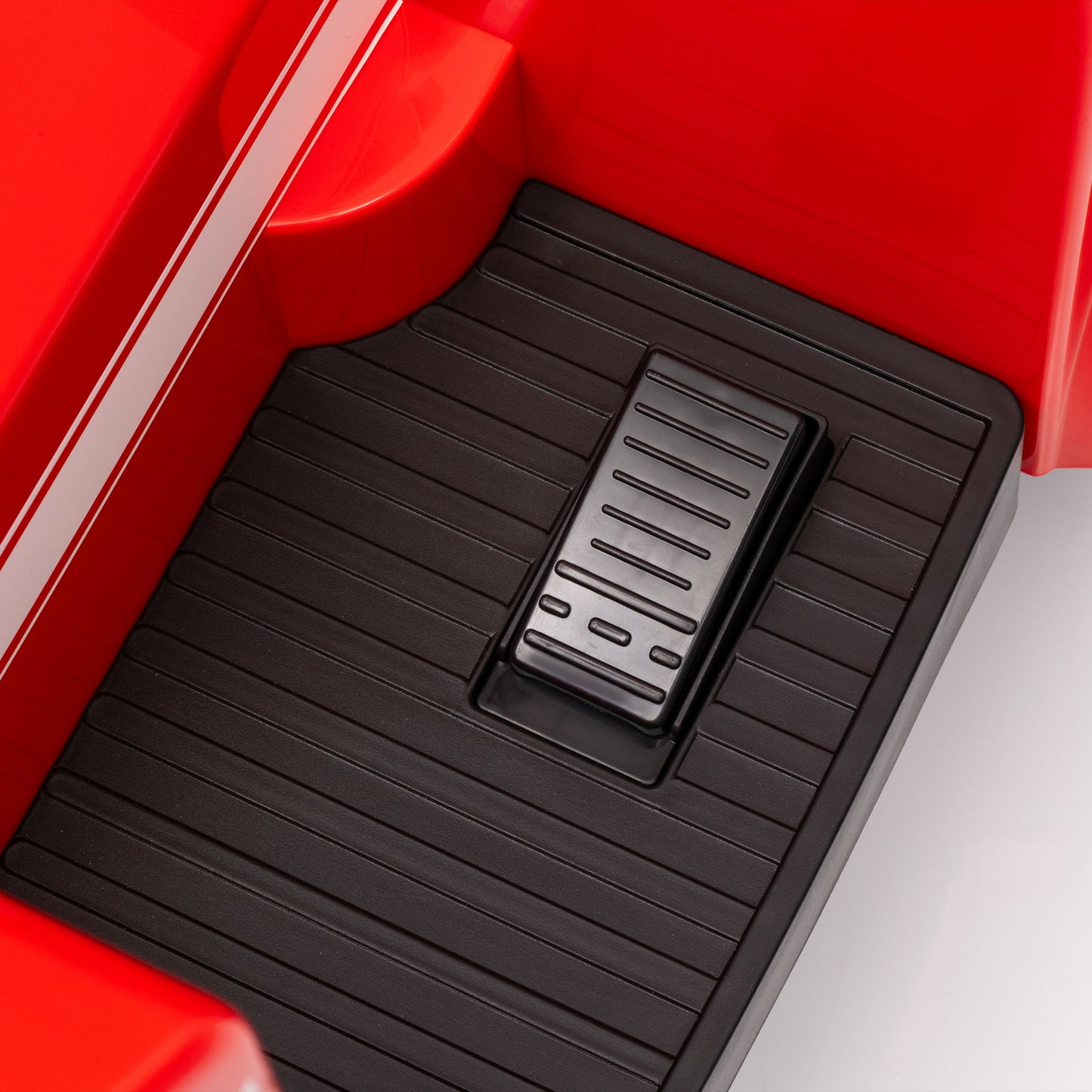 AIYAPLAY Feuerwehrauto, Elektro-Kinderauto, max. 3 km/h, Sirene, Blaulicht, Werkzeuge, für Kinder 3-5 Jahre