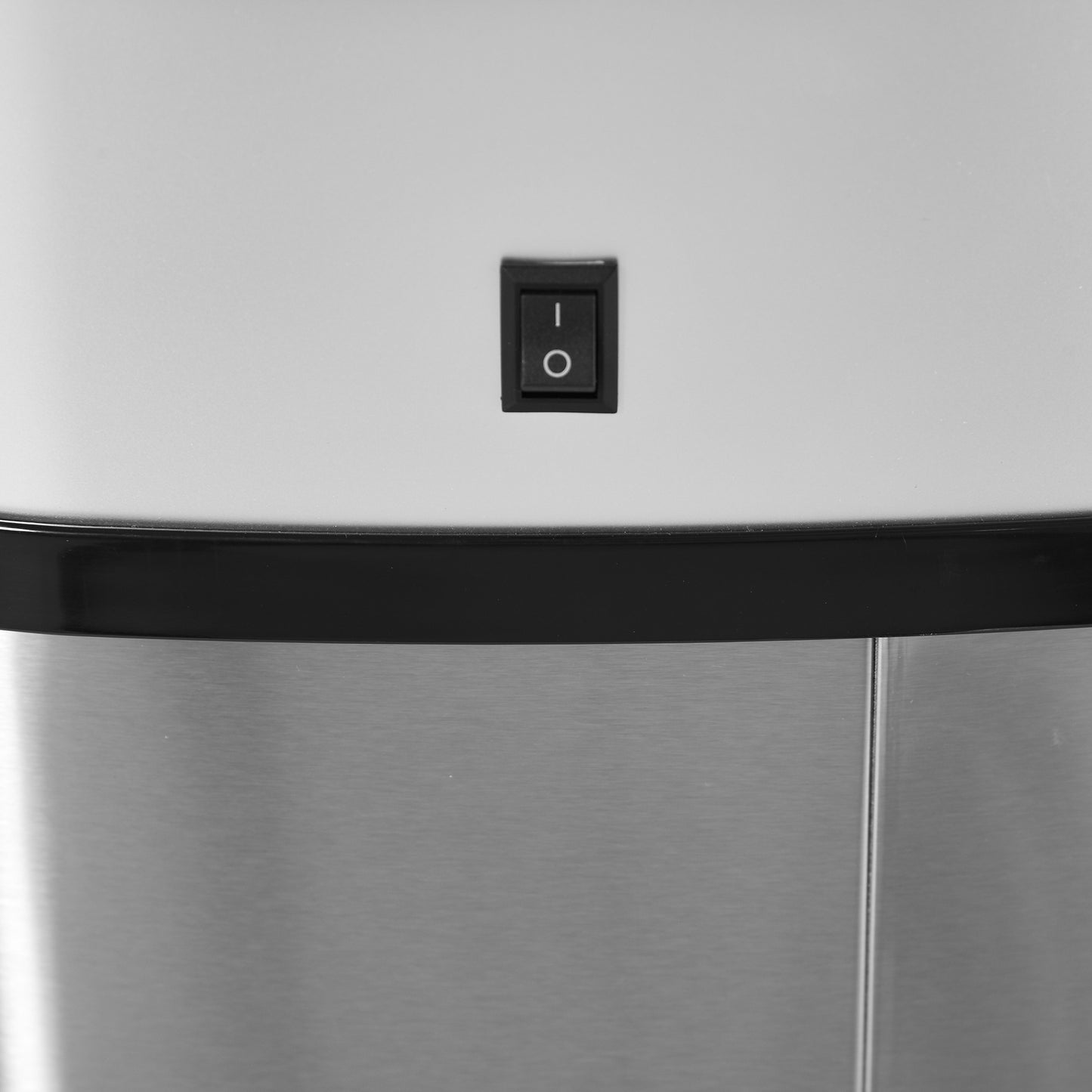HOMCOM Mülleimer mit Sensor 58L Automatik Abfalleimer mit Bewegungssensor, Wasserdichter Abfallbehälter aus Edelstahl für Küche, Büro, Schlafzimmer Silber