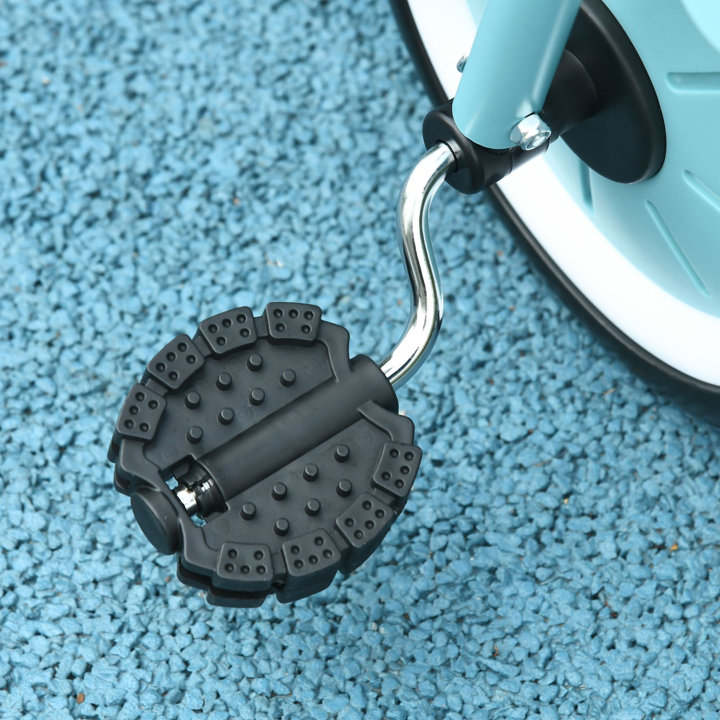 AIYAPLAY Dreirad für Kinder 2-5 Jahre, höhenverstellbarer Sitz, Klingel, Fahrradkorb, Metallrahmen, blau