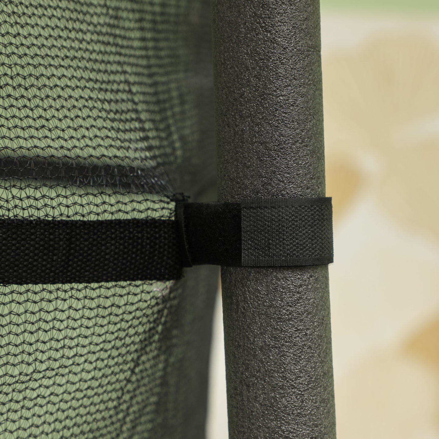 HOMCOM Trampolin für Kinder, Ø163 cm, mit Sicherheitsnetz, In- und Outdoor, Belastung bis 50 kg, Stahl, Kunststoff, Schwarz