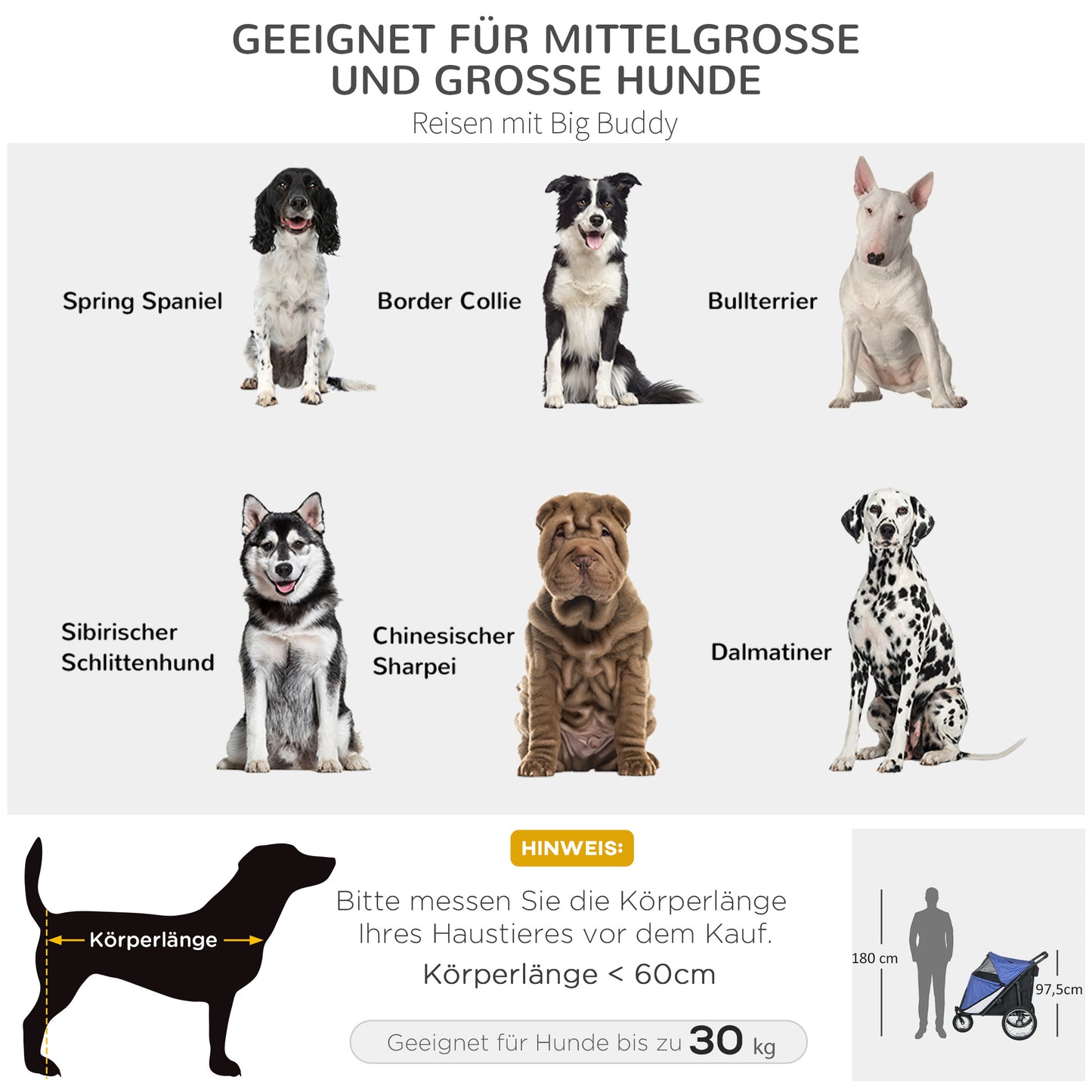PawHut Hundebuggy, faltbar, aufklappbar, Liegekissen, Stahlrahmen, Blau/Schwarz