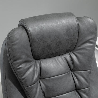 Vinsetto Bürostuhl mit Massagefunktion, ergonomisch, 65x160x104cm, Grau