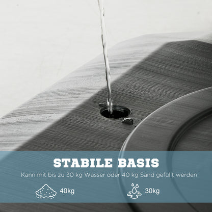 SPORTNOW Basketballständer, verstellbare Korbhöhe 2,3-2,9 m, untere Pralllatte, befüllbare Basis, rot+schwarz