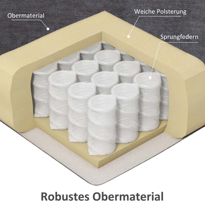 HOMCOM Aufstehhilfe Seniorensessel, Liegefunktion, inkl. Fernbedienung, 144 cm x 91 cm x 88 cm, Dunkelgrau