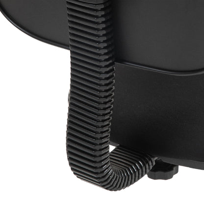 HOMCOM Bürostuhl, armloses Design, niedrige Rückenlehne, rollbar, drehbar, Schwarz