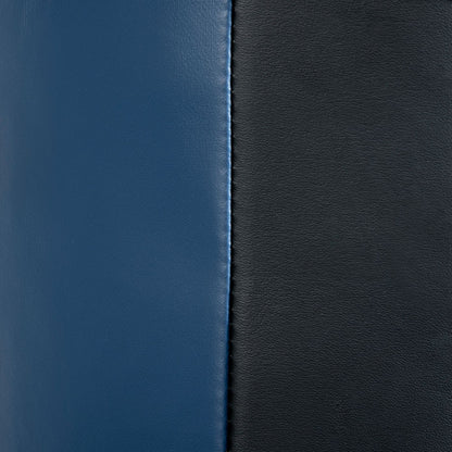 SPORTNOW Boxdummy, freistehend, höhenverstellbar, schwerer Standfuß, Kunstleder, schwarz+grau+blau, 55 x 55 x 178-207 cm