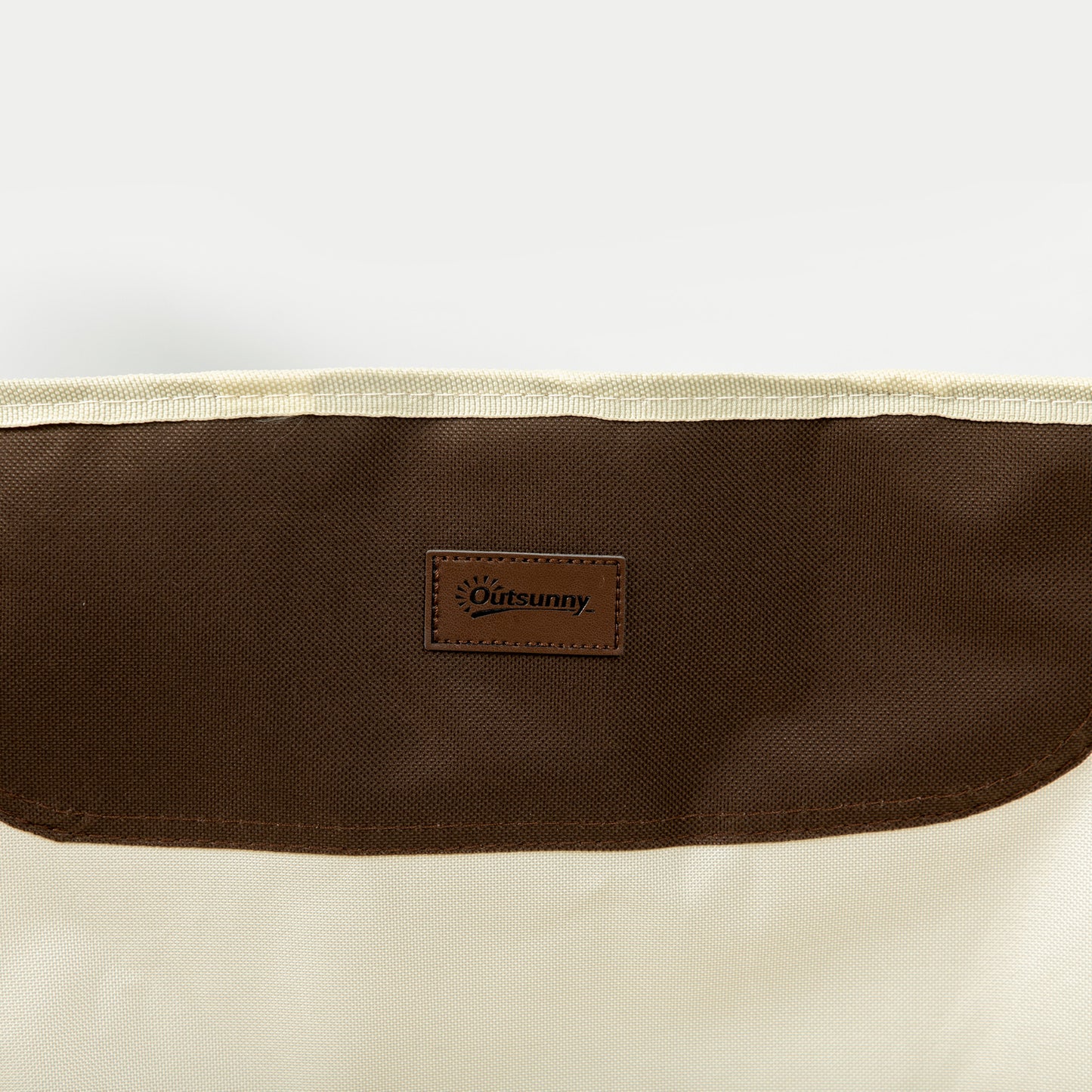 Outsunny Campingstuhl, faltbar, Stahlrahmen, Stoffsitz, Tragetasche, Weiß