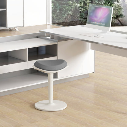 HOMCOM Bürohocker، مريح Stehhocker، höhenverstellbar، مكرر 120 كجم، 42,5 × 35,5 × 56,5-71,5 سم، غراو