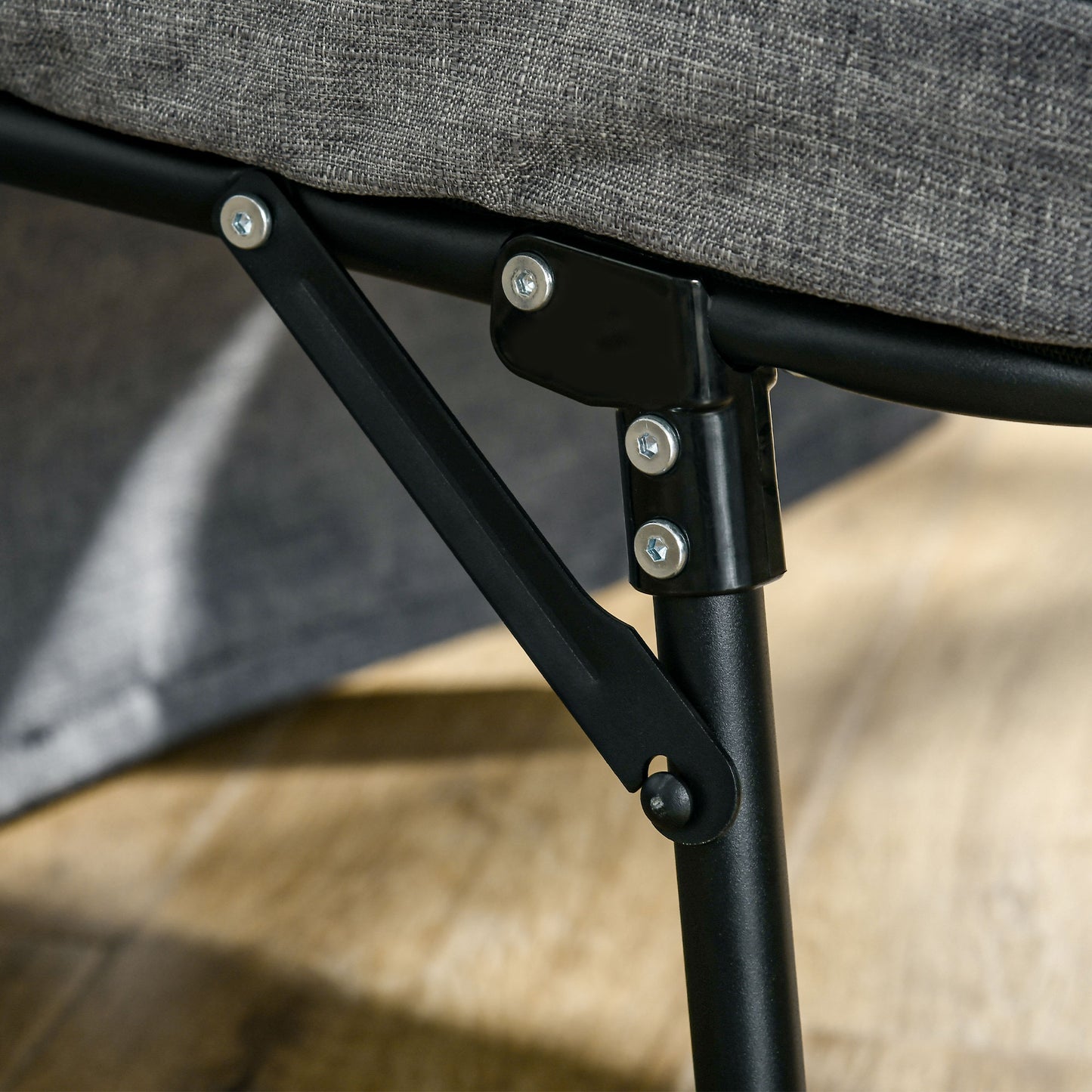 HOMCOM 4-in-1 Klappbett, Gästebett, höhenverstellbar, Matratze, Seitentaschen, Metallrahmen, grau, 188 x 75 x 38 cm