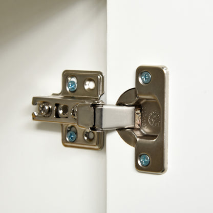 HOMCOM خزانة جانبية Kommode Anrichte، 2 Schubladen، ضغطة زر، 117 سم × 36 سم × 74 سم، Weiß