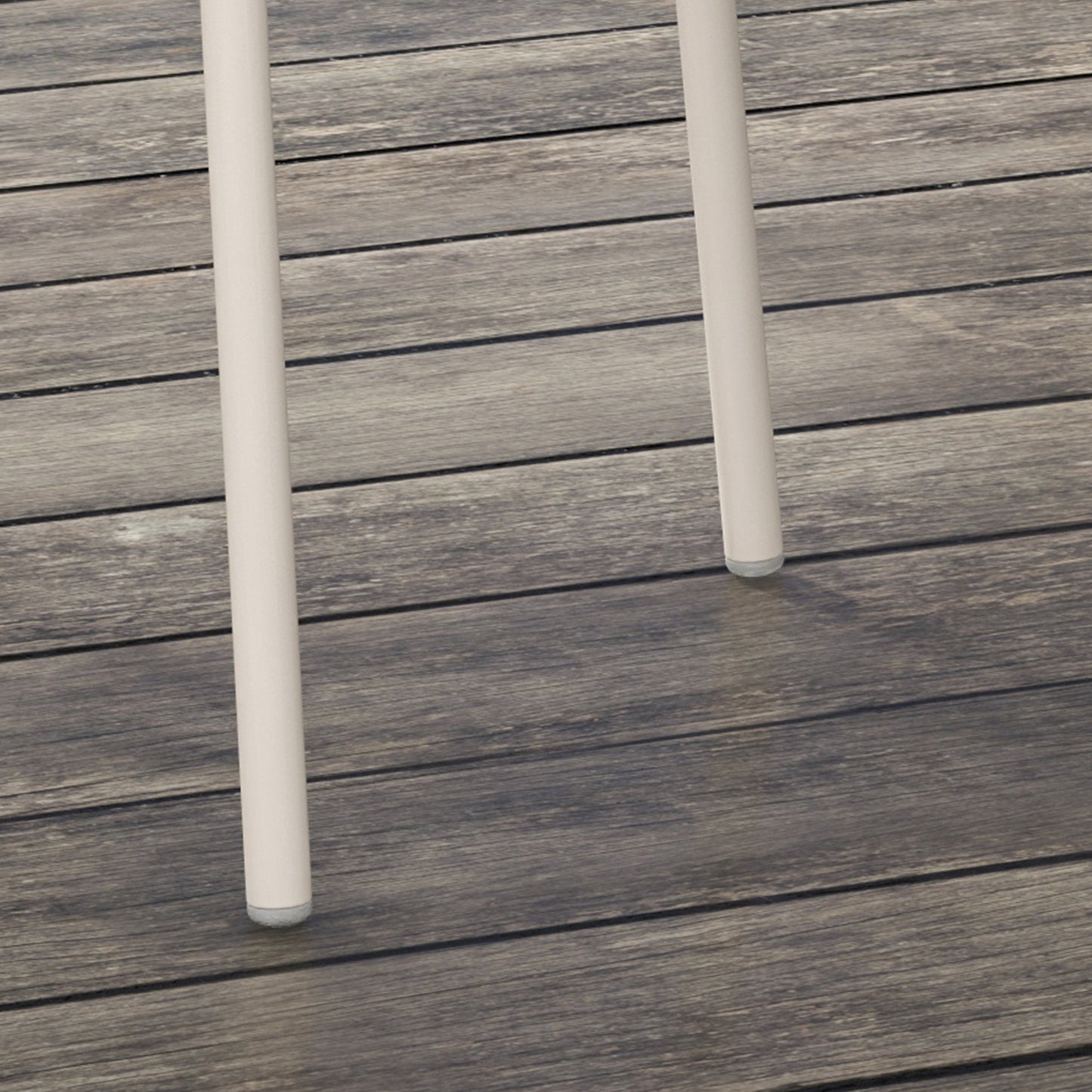 Outsunny 4er-Set Gartenstühle Outdoorstühle Gartenstuhl, Moderns Design, 59 cm x 55 cm x 84 cm, Grau