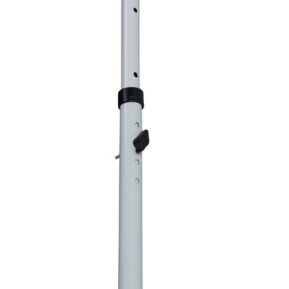 Outsunny Klemmmarkise mit Handkurbel höhenverstellbar Gelenkarmmarkise schmutzabweisend, witterungsbeständig Balkonmarkise 150cm breit Terrassenmarkise für Terrasse Balkon Veranda Grau