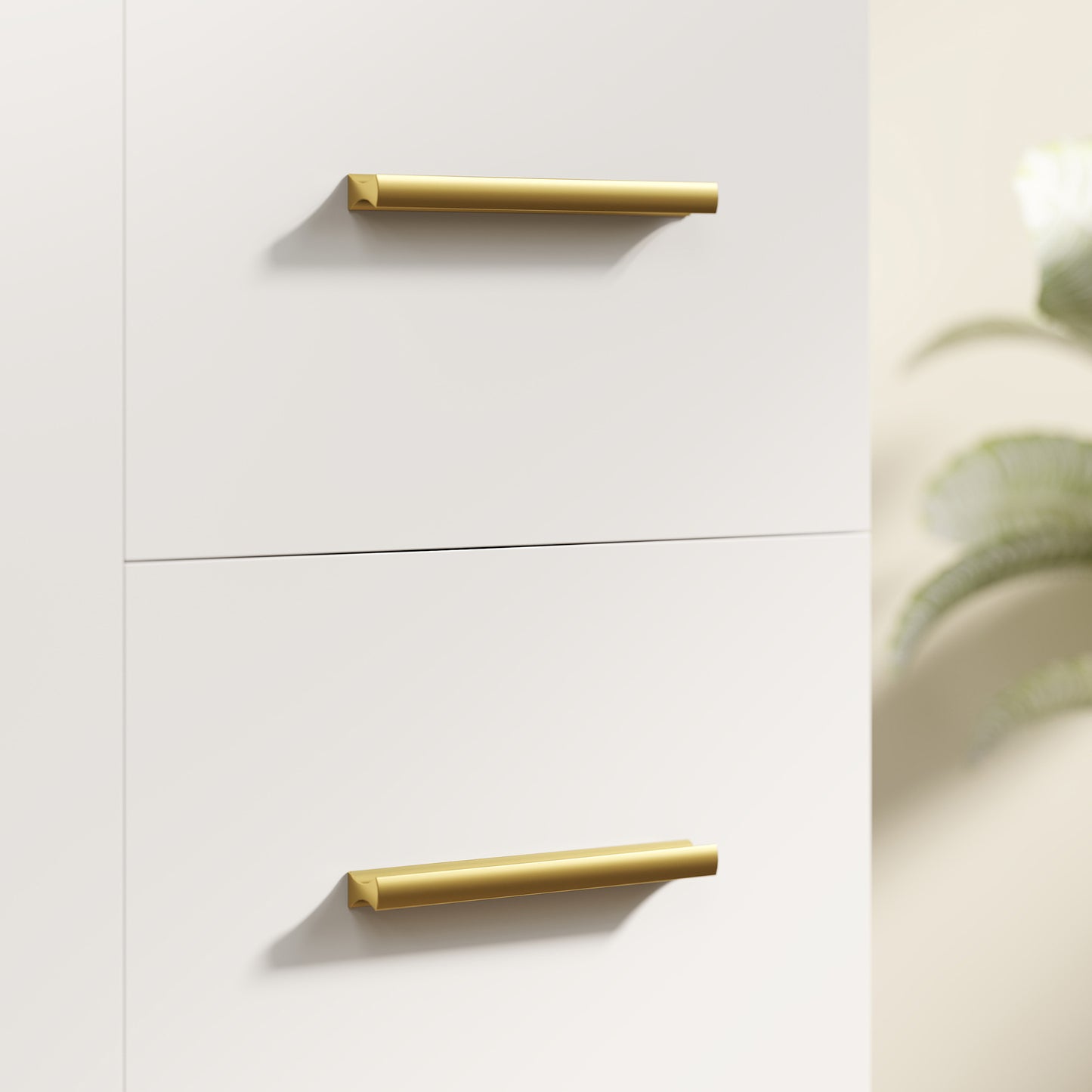 HOMCOM Badezimmer-Unterschrank، تصميم 3-stufiges، MDF، Spanplatte، Weiß