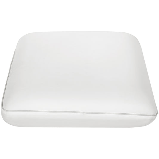 HOMCOM Memory Schaum Kissen Kopfkissen, Nackenstützkissen mit abnehmbarem Bezug Ergonomische 60 x 40 cm, Cremeweiß