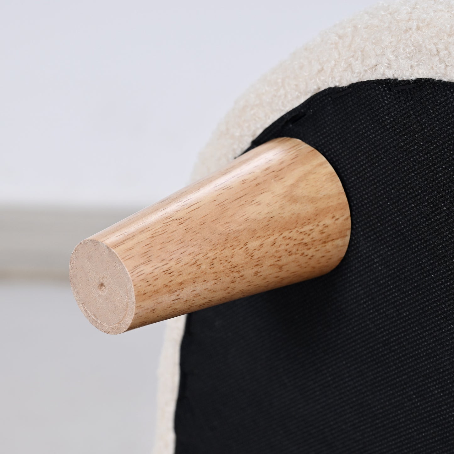 AIYAPLAY Kindersessel، Plüschsessel mit Bärenohren، Fleece-Bezug، Schaumstoff، بيج