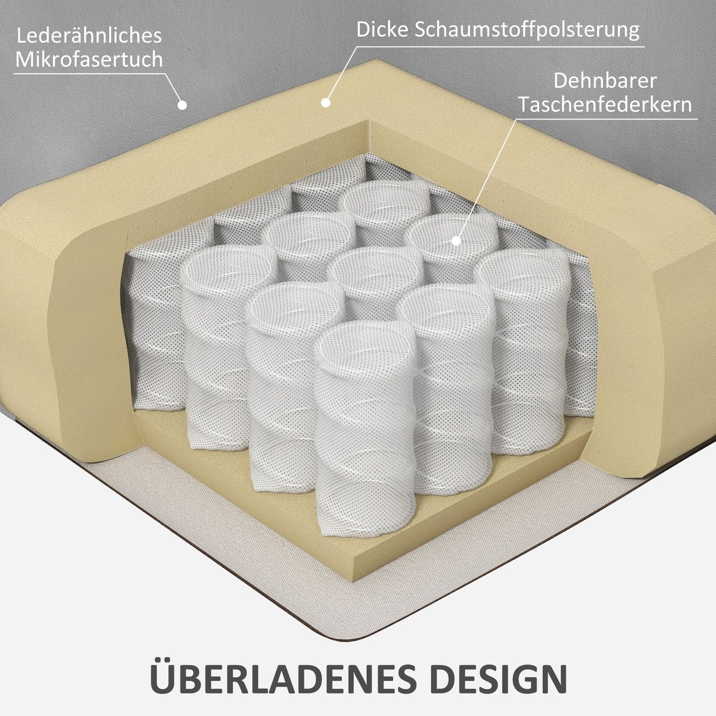 HOMCOM Massagesessel Relaxsessel Seniorensessel, Fernbedienung, Seitentaschen, 94 cm x 96 cm x 106 cm, Dunkelgrau