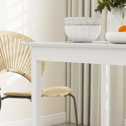 HOMCOM Küchentisch Esstisch Quadratischer Tisch, modern design, 75 cm x 75 cm x 76 cm, vit
