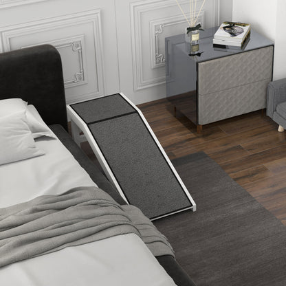 PawHut Haustierrampe mit rutschfestem Teppich 125 x 40 x 35,5 سم كيفيرنهولز