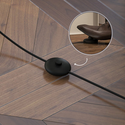 HOMCOM Stehlampe mit Regalen, Stehleuchte, Holz, 26 x 26 x 160 cm, för Wohn-/Schlafzimmer (Ohne Glühbirne)