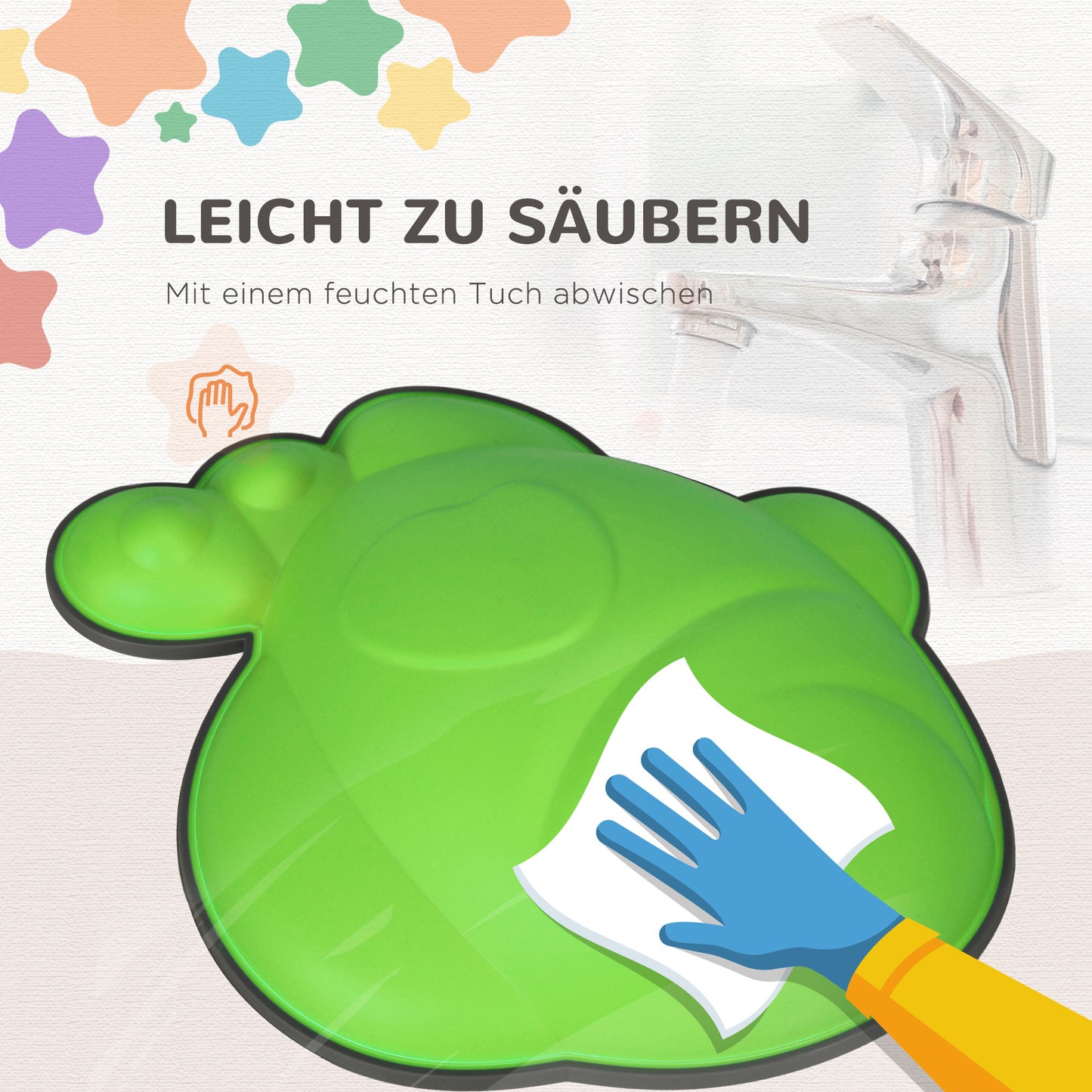 AIYAPLAY Balance-Trittsteine, 9er-Set, rutschfest, stapelbar, In- & Outdoor, Bunt