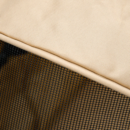 PawHut Hundewagen Hundebuggy, klappbar, 2 Sicherheitsleinen, 2 Becherhalter, 67 x 45 x 96 cm, Khaki