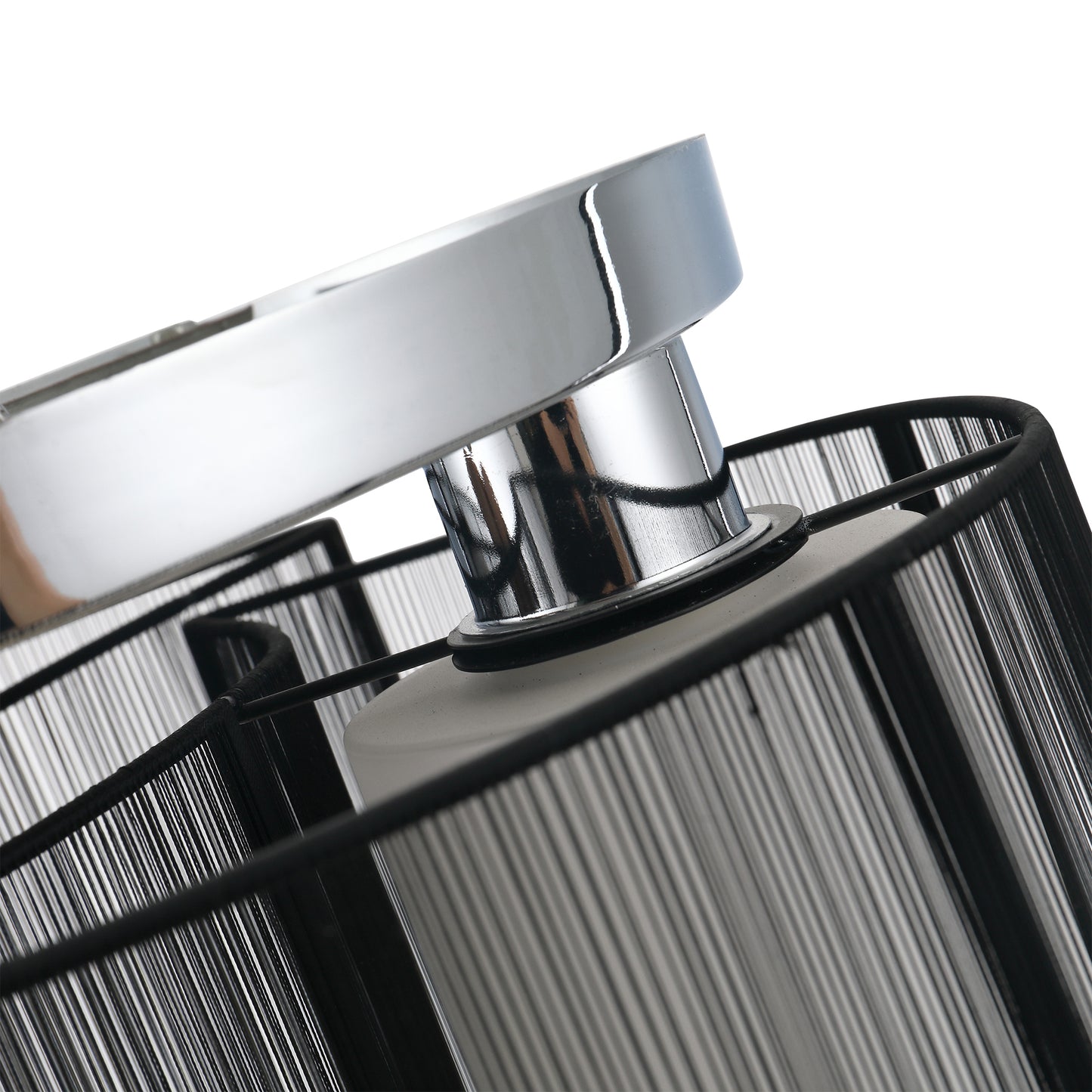 HOMCOM Deckenlampe Deckenleuchte 2-Flammig E27 Badlampe Modern Küchenlampe Lampe für Schlafzimmer, Badezimmer, Küche, Wohnzimmer Weiß Ø47,5 x 33 cm (Ohne Glühbirnen)