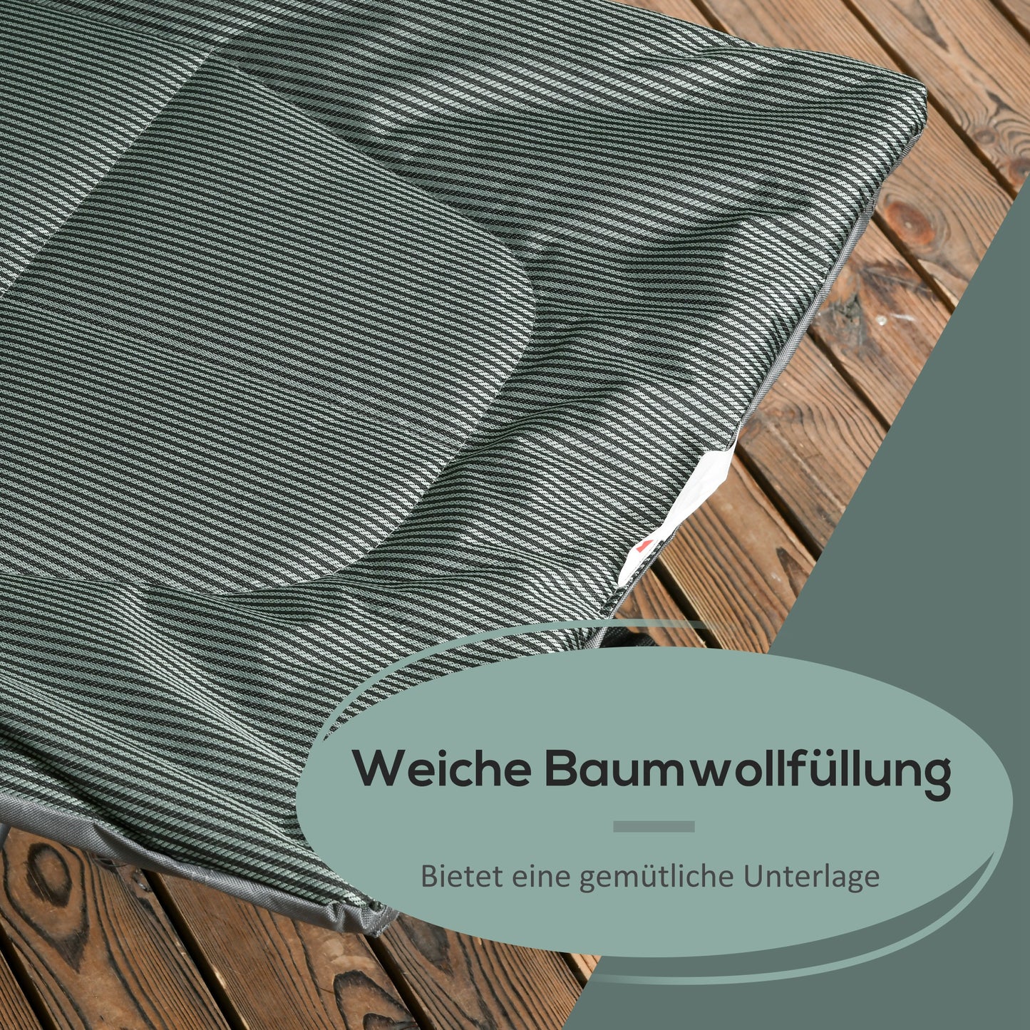 Outsunny Sonnenliege, klappbar, neigbare Rückenlehne, mit Becherhalter, bis 120 kg, 68 x 186 x 48 cm, Grau