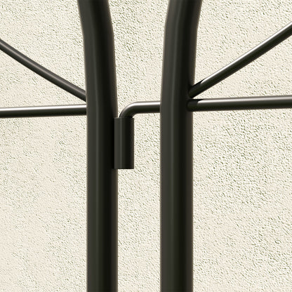 Outsunny Rankgitter Metall 2er Set zum Stecken rostfrei Rankhilfe für Kletterpflanzen 50x150 cm Schwarz