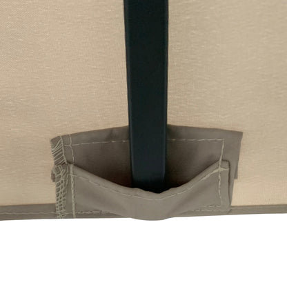 Outsunny Gartenpavillon Pavillon 3 x 3 m Gartenzelt Dach mit Belüftungslöcher Festzelt Partyzelt mit 4 x Seitenteile wetterfest Aluminium Polyester khaki