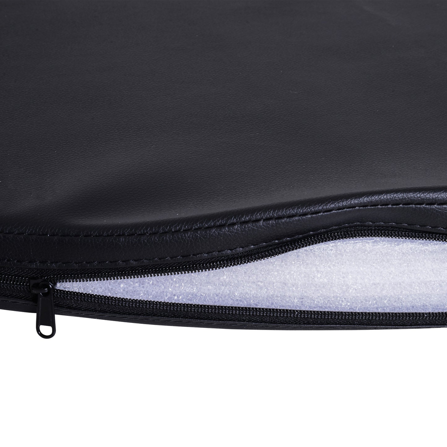 HOMCOM Pole-Dance-Matte, 5 cm dicke runde Kunststoff-Matte für Pole-Dance-Übungen, Gymnastik, Yoga, Schwarz