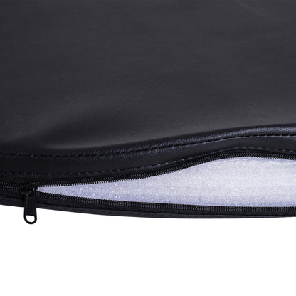 HOMCOM Pole-Dance-Matte, 5 cm dicke runde Kunststoff-Matte für Pole-Dance-Übungen, Gymnastik, Yoga, Schwarz