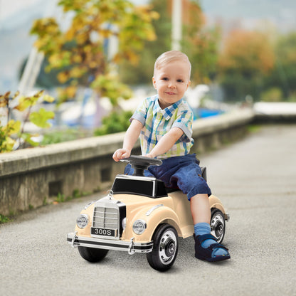 AIYAPLAY Rutscher Kinderauto Mercedes Benz Design 300 S Design, Beige