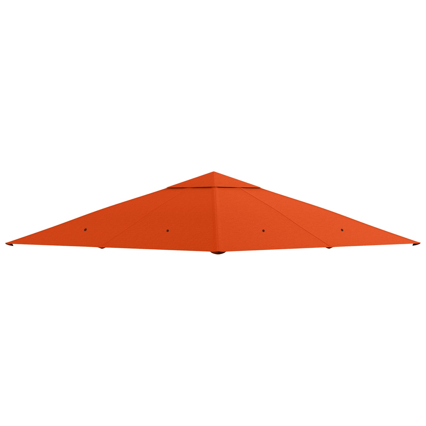 Outsunny Ersatzdach für Gartenpavillon, Polyester, 2,98 x 2,95 m, Orange