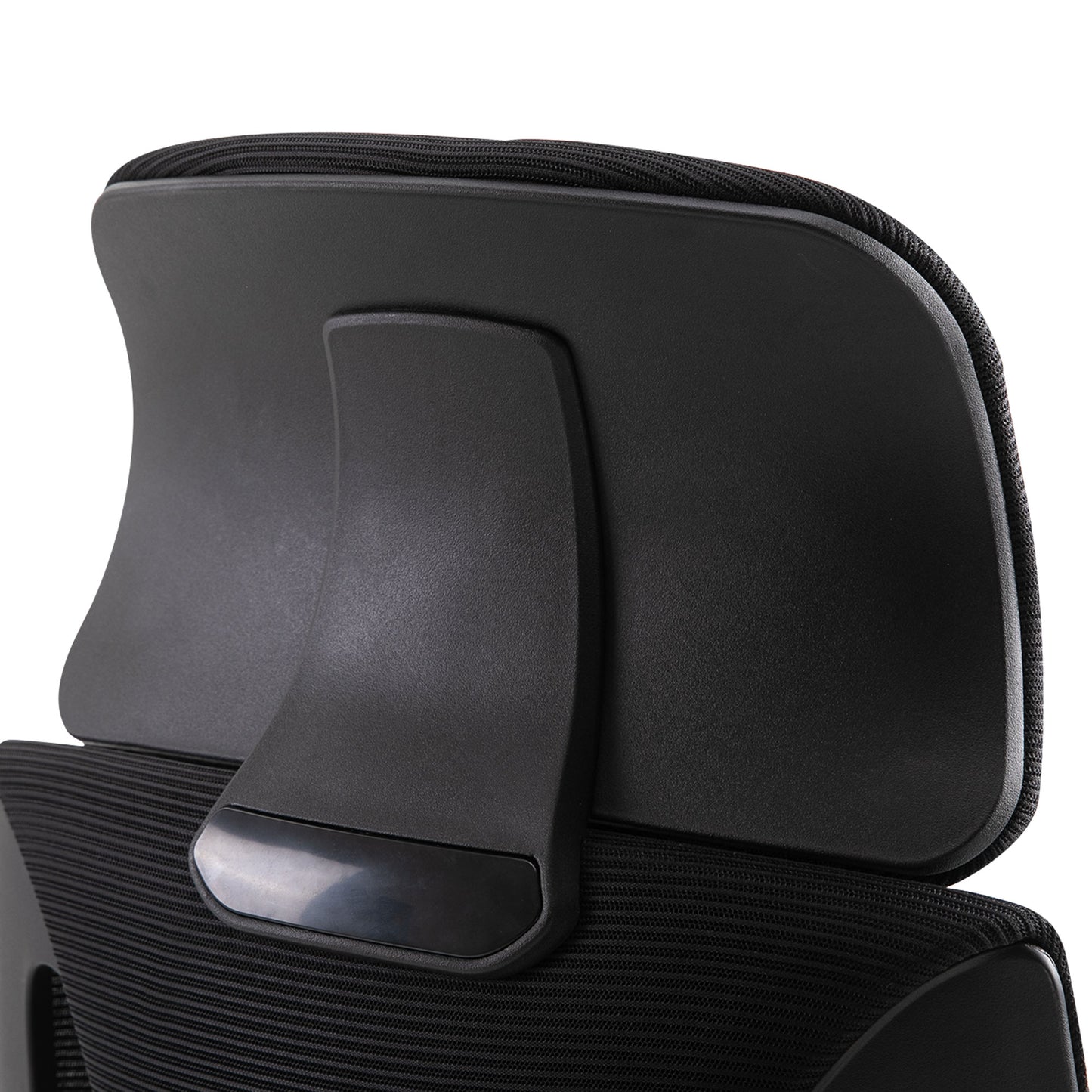 Vinsetto Bürostuhl, Schreibtischstuhl mit Wippfunktion Höhenverstellbarer mit Kopfstütze, Lendenstütze Schwarz