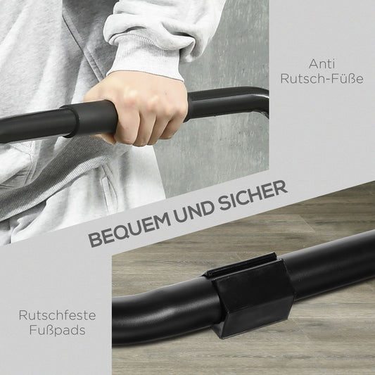 HOMCOM Dip Barren Dipstation bis 120 kg belastbar Fitnessgeräte für Zuhause Parallettes Calisthenics Equipment für Krafttraining