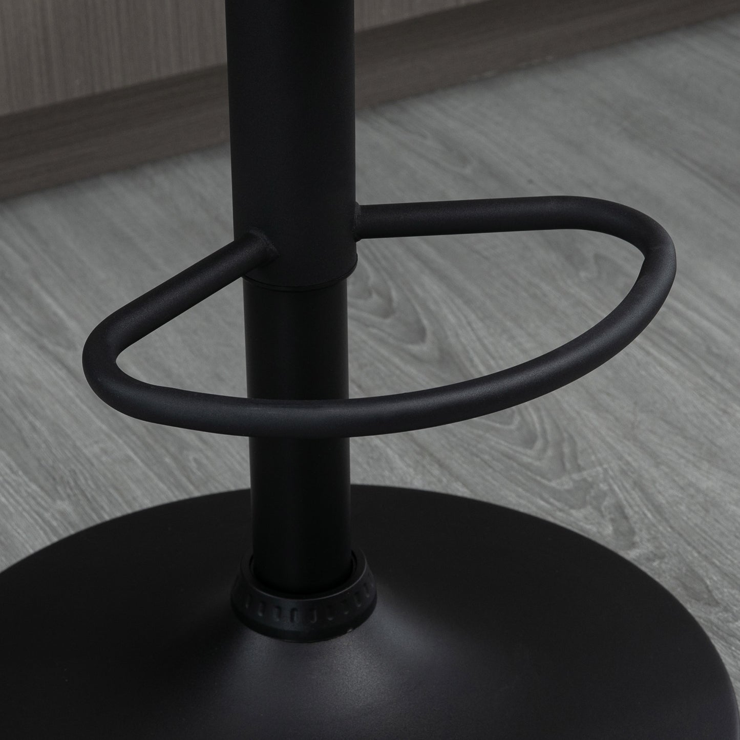 HOMCOM 2er-Set Barhocker, höhenverstellbar, 360-Grad-Schwenk-Design, 57 cm x 50 cm x 84-104cm, Grau