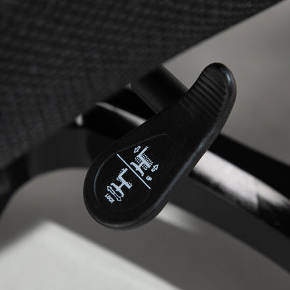 Vinsetto Bürostuhl, Ergonomisch Schreibtischstuhl mit Liegefunktion, Drehfunktion, Höhenverstellbar Computerstuhl für Home-Office, Kunstleder, Schwarz