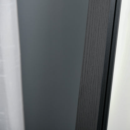 HOMCOM Ganzkörperspiegel, freistehend, Wandmontage, MDF-Rahmen, 37 x 37 x 154 cm, Schwarz
