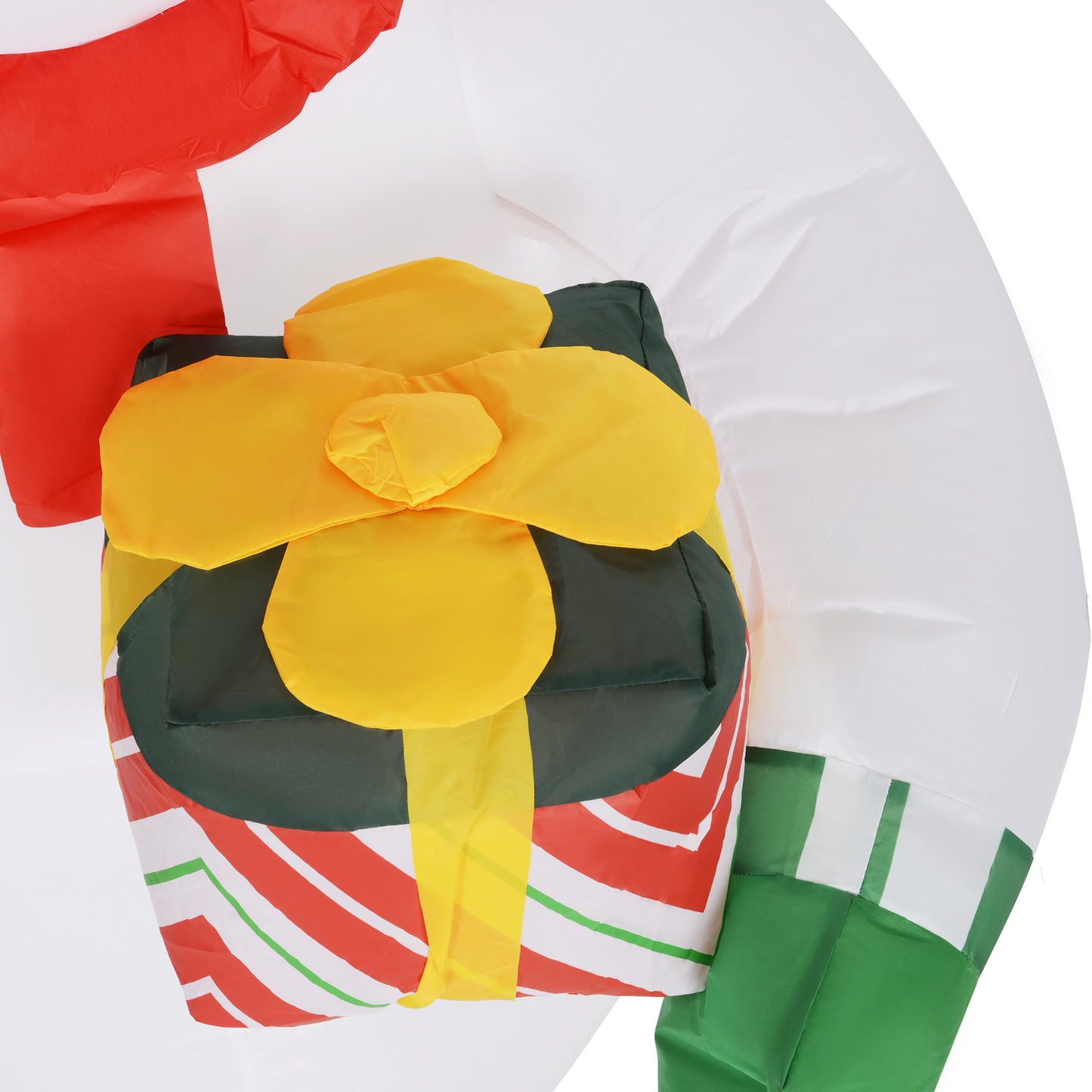 Outsunny 1,80 m Schneemann mit Zuckerstange &amp; Geschenk، selbstaufblasbar، LEDs، wetterfest