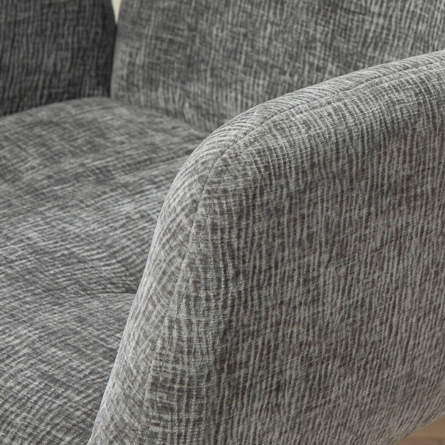 HOMCOM Polstersessel, Akzentsessel, modernes Design, drehbar, bis 120 kg, Dunkelgrau